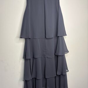 SLNY Gray Layered Dress